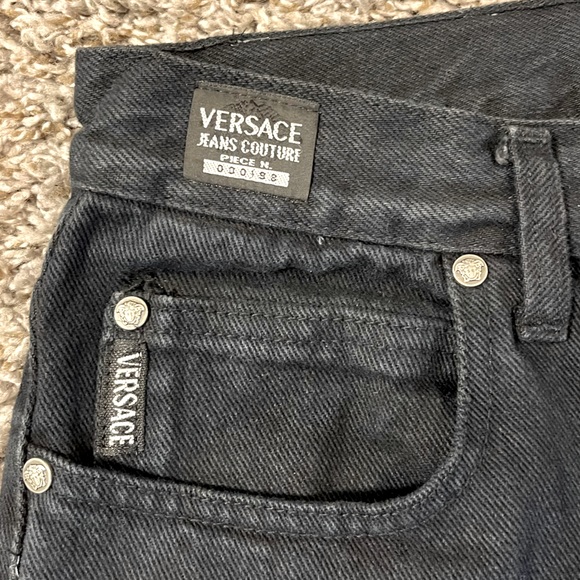 Versace Jeans Couture Black Loose High-Waisted Jeans - Picture 5 of 5